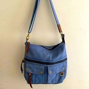 Fossil blue crossbody